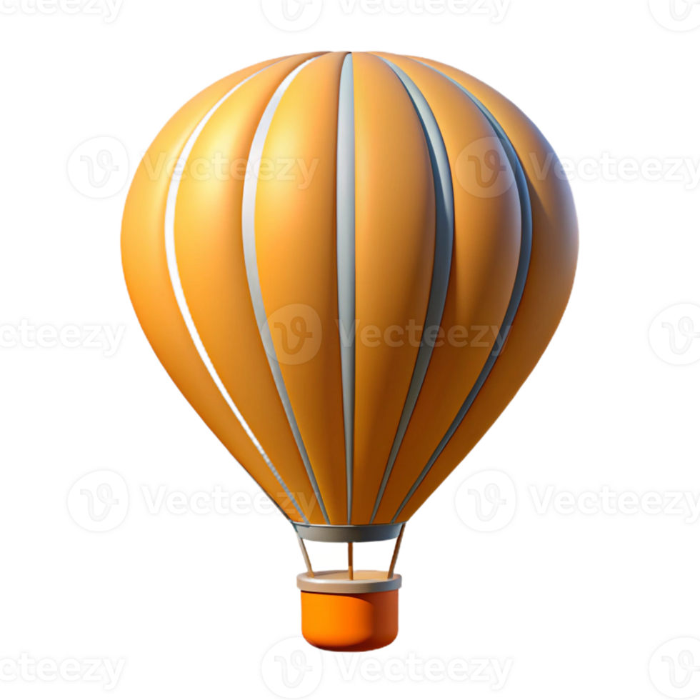 calm vibrant Minimal silhouette of a hot air balloon. Sharp edges, single-weight stroke with Scalable Design. premium png