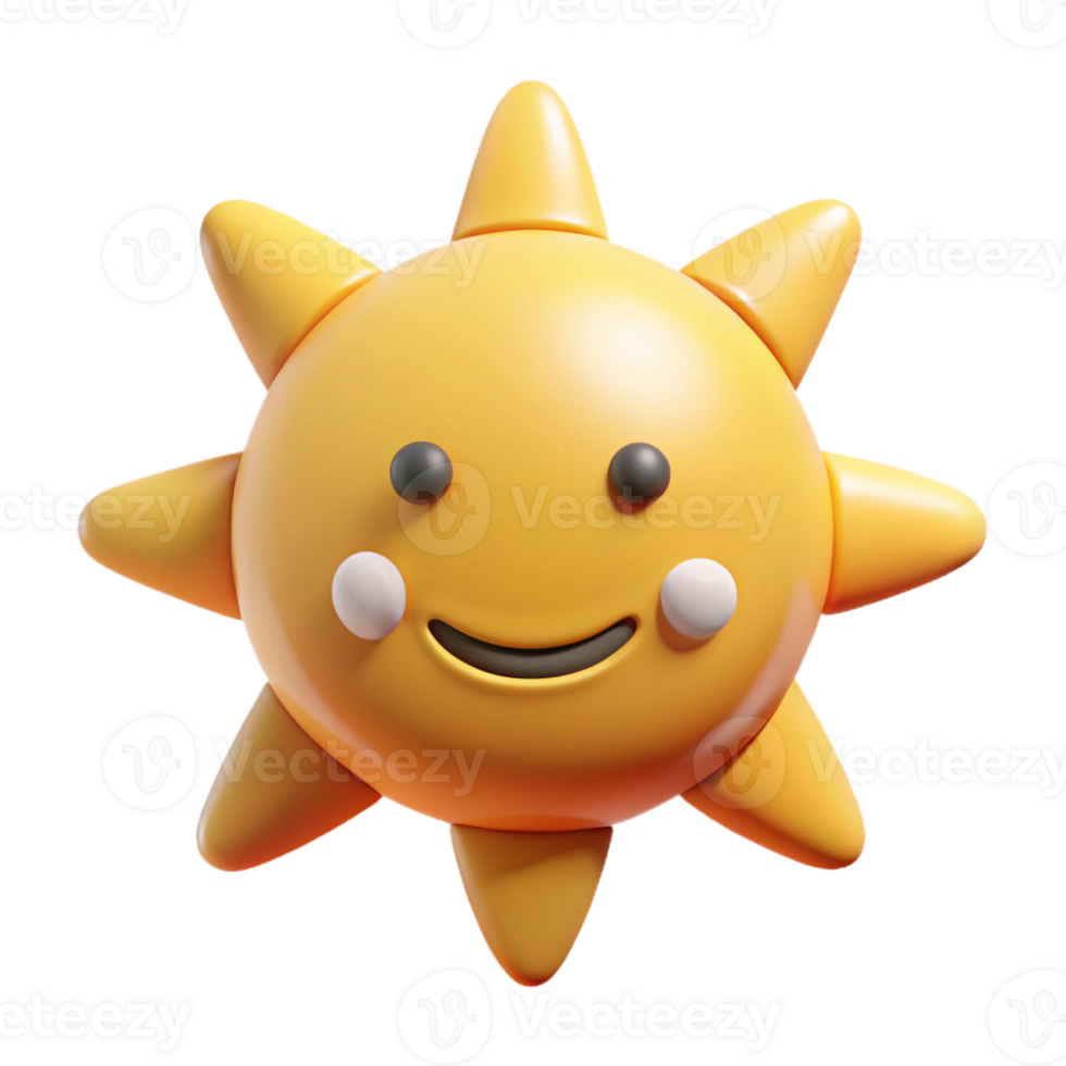 breathtaking exemplary Smiling sun with triangular rays. Clean lines, flat color, minimal design with Scalable Design. png