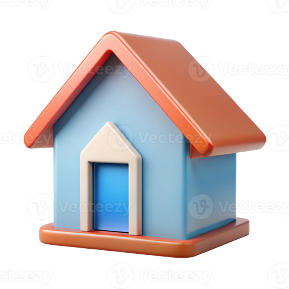 enchanting reflective nordic House icon with a triangular roof. Clean lines, minimal design with Scalable Design. gallery standard png