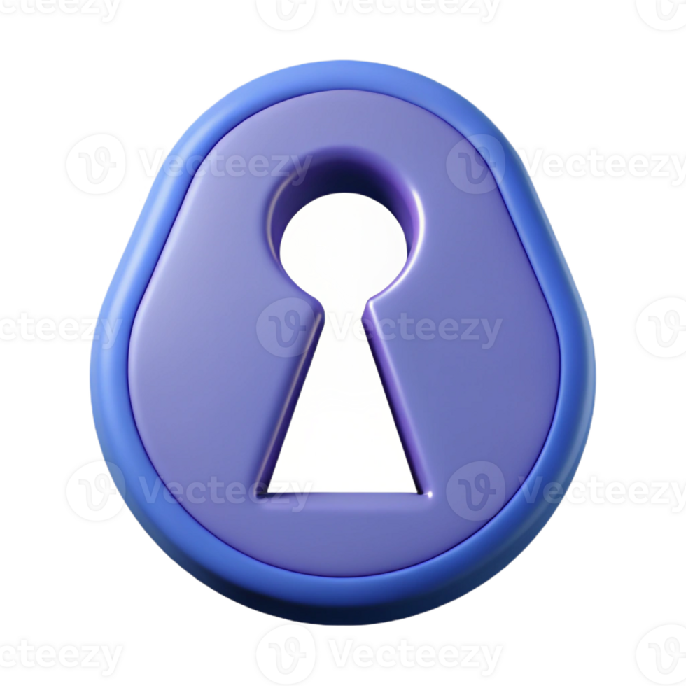 dramatic futuristic A symmetrical keyhole icon. Single-weight stroke, flat color, sharp edges with Scalable Design. sharp png