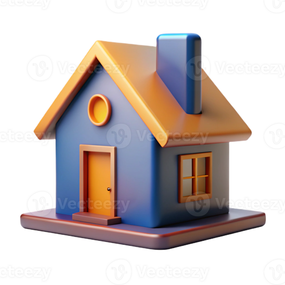 extraordinary distinguished Monoline house with sharp edges and flat color. Clean lines, with Scalable Design. png