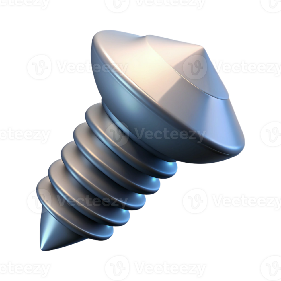 glorious energetic contemporary Geometric representation of a screw. Crisp edges, symmetrical, with Scalable Design. luxury png