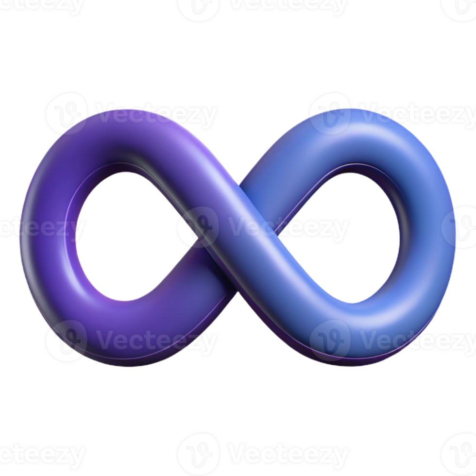 radiant sought-after Symmetrical infinity symbol. Single-weight stroke, flat color, with Scalable Design. png