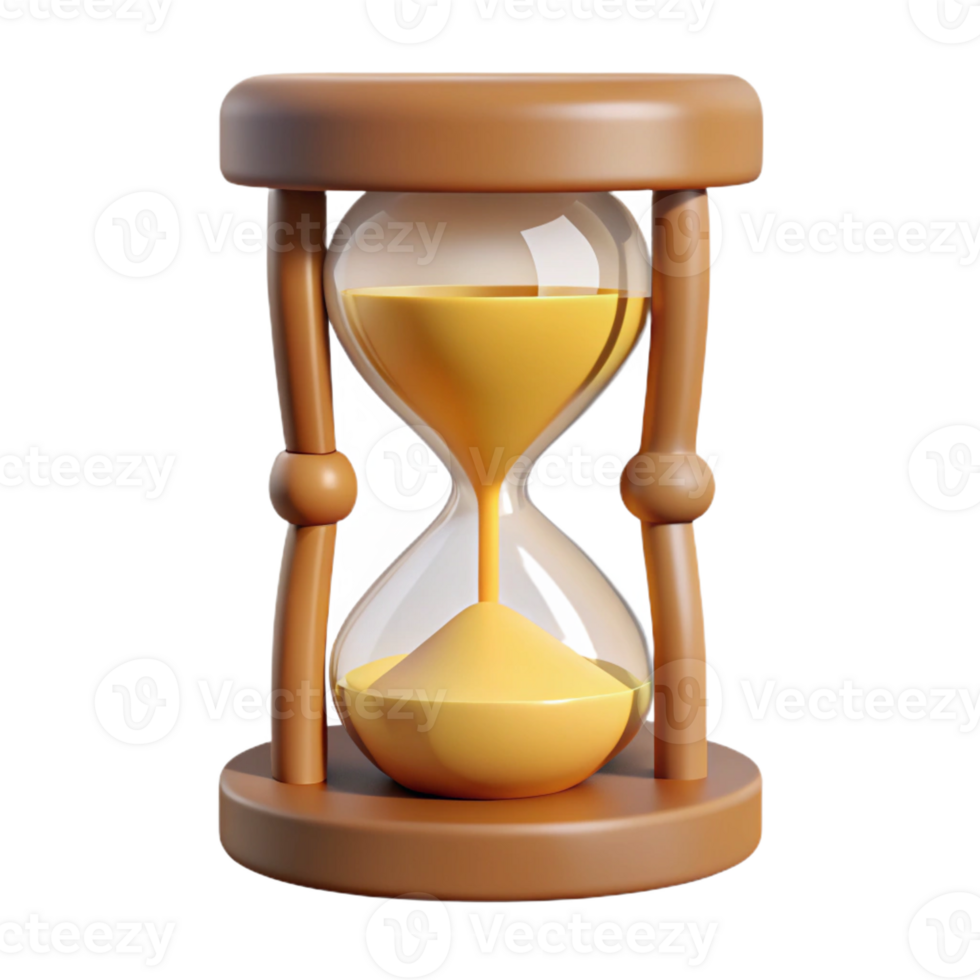 stunning elegant Symmetrical hourglass with sand. Clean lines, flat color, with Scalable Design. exclusive png