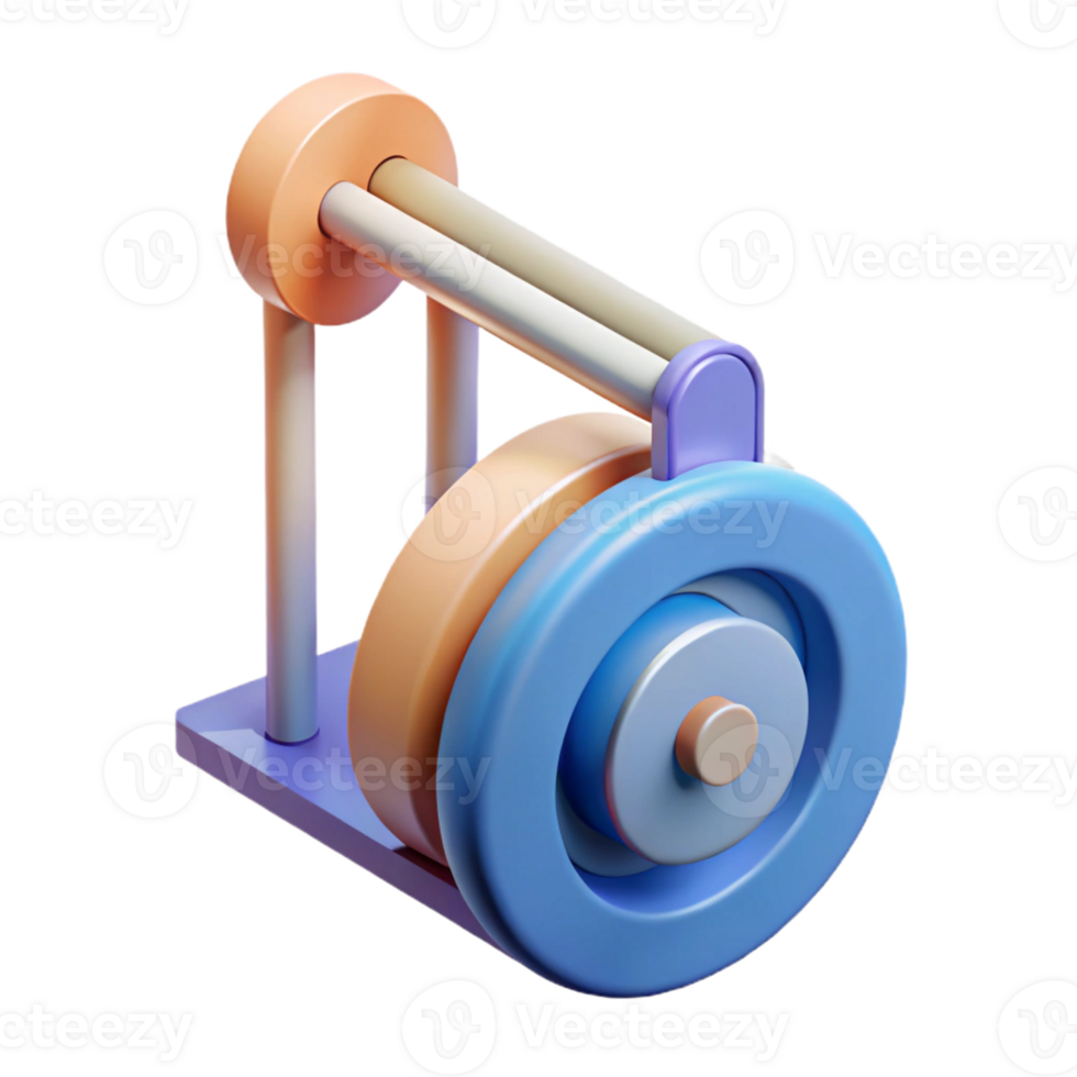 sought-after elegant Geometric rendering of a pulley system. Flat color, single-weight stroke with Scalable Design. genuine png