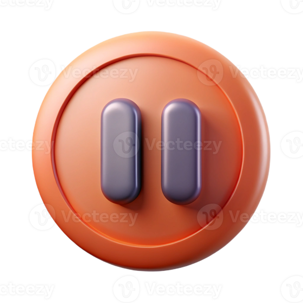 mysterious picturesque Pause button symbol. Crisp edges, scalable, single-weight stroke with Scalable Design. exclusive png
