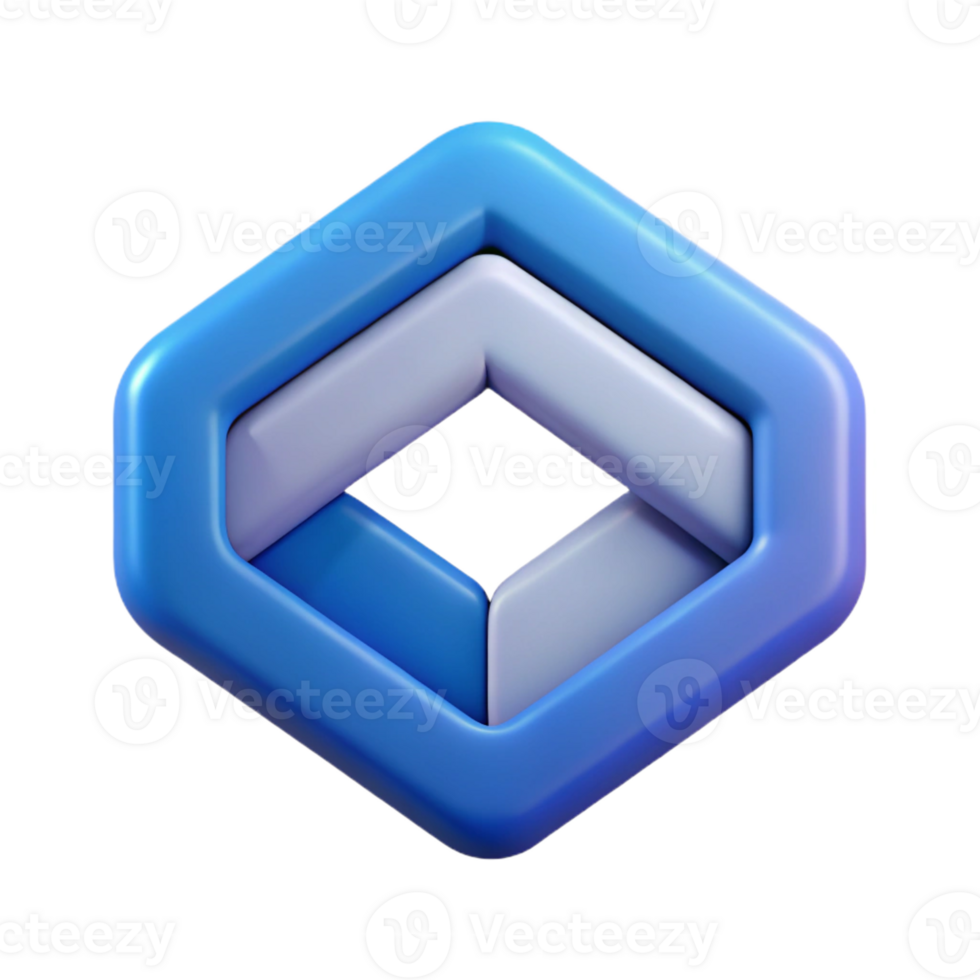 dramatic unforgettable Minimal, geometric logo featuring three interlocking squares. Flat color, clean lines with Scalable Design. png