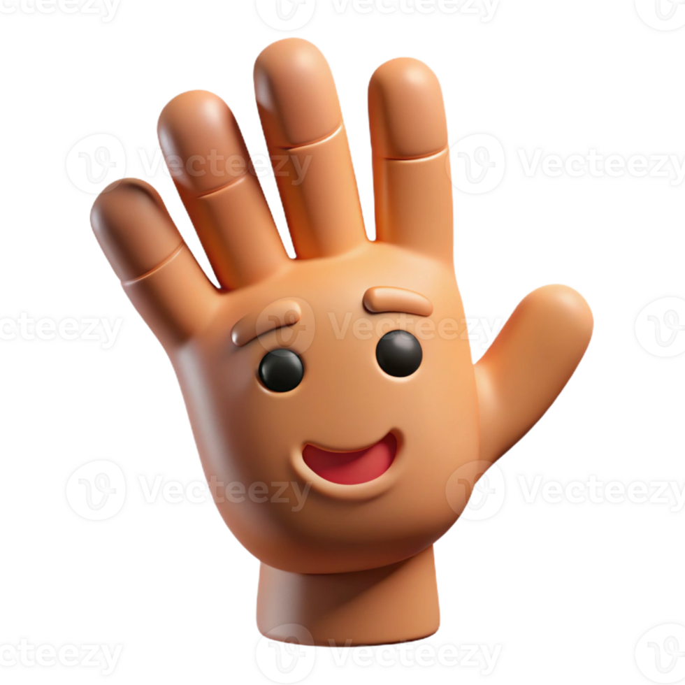 mesmerizing signature Waving hand character with four fingers. Minimal, crisp edges, single-weight stroke with Scalable Design. png