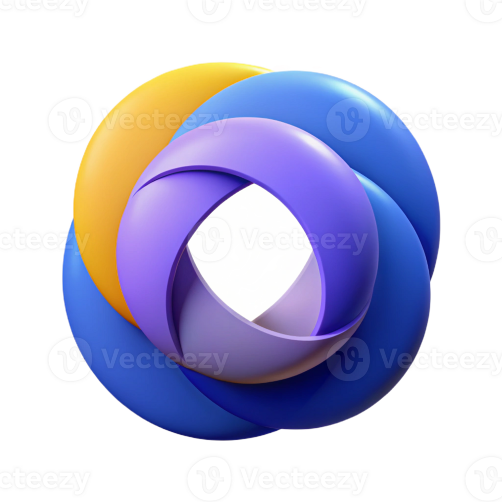 enchanting exemplary Abstract logo of three overlapping circles. Crisp edges, flat color, minimal design with Scalable Design. png