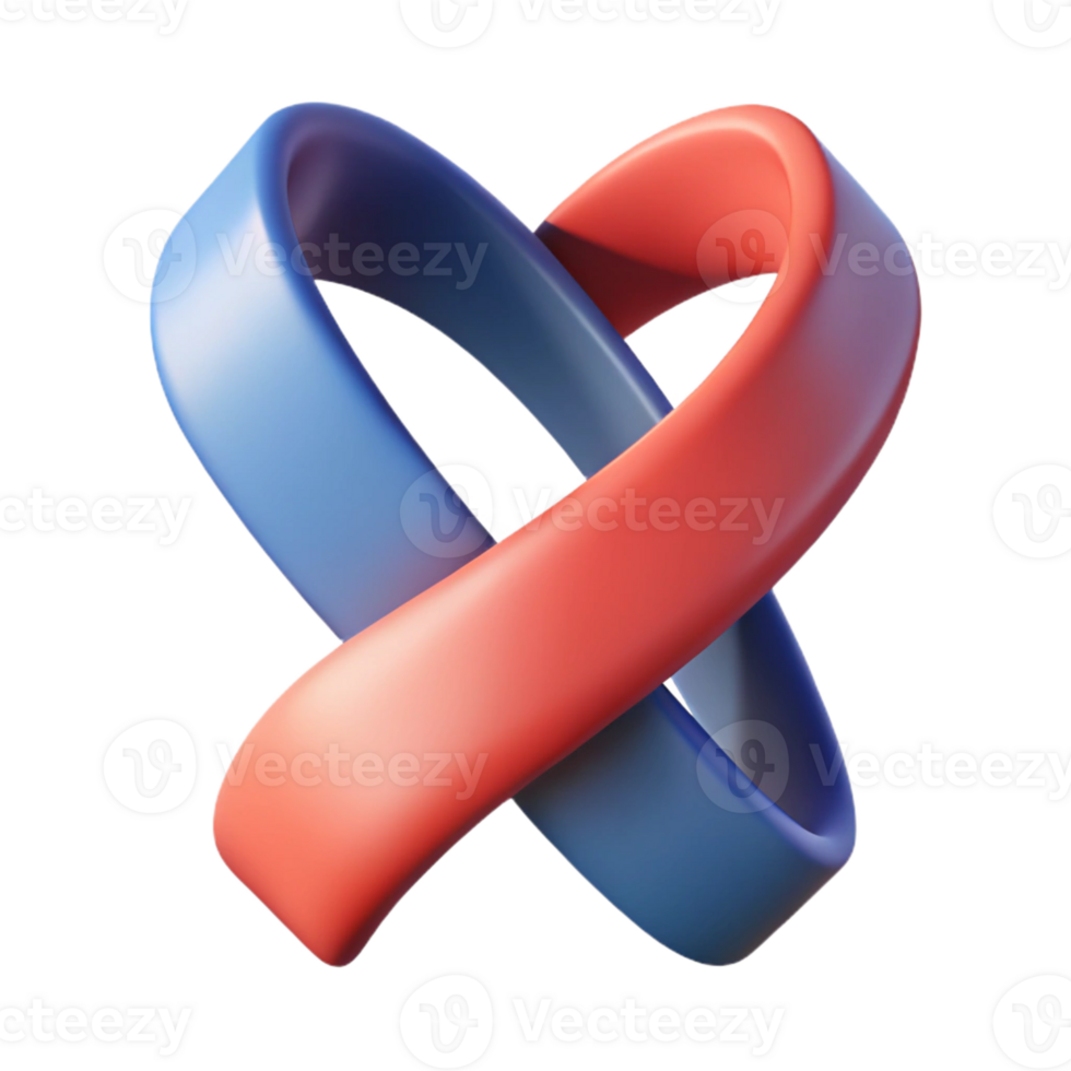 unparalleled surreal Abstract shape resembling a ribbon. Clean lines, flat color with Scalable Design. original png