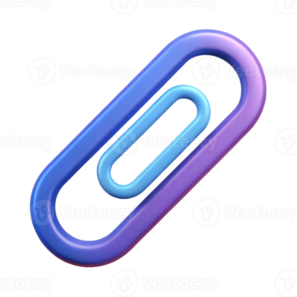 memorable rustic Paperclip icon. Crisp edges, single-weight stroke. Flat color, with Scalable Design. 8K png