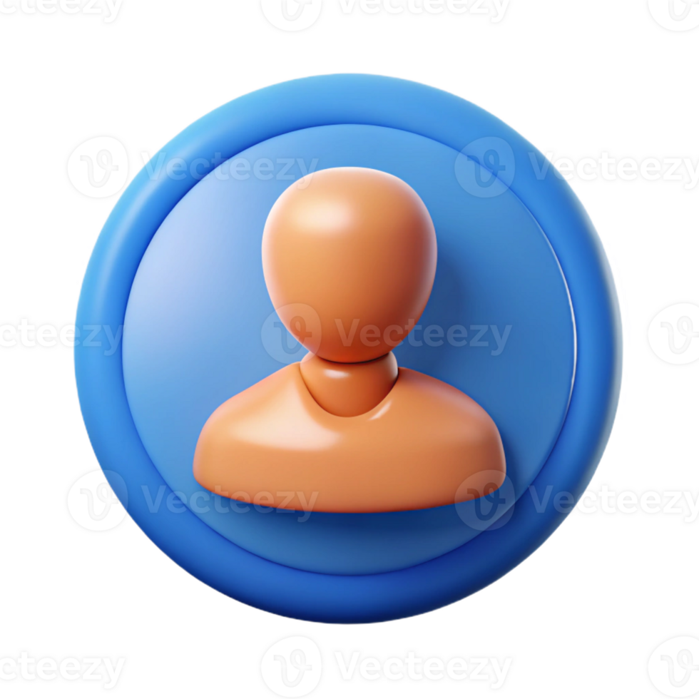 splendid art deco User icon. Circle, bust. Crisp edges, flat color with Scalable Design. 8K png