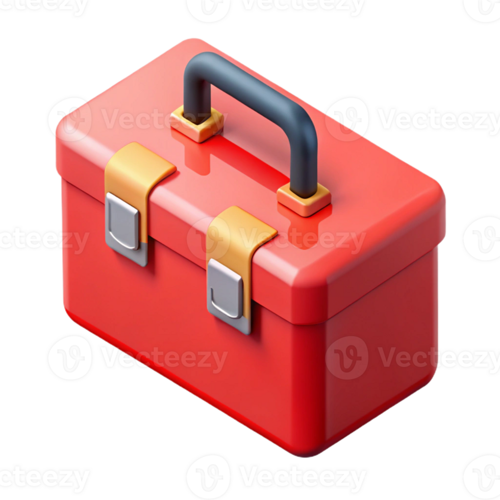 serene celebrated Minimal isometric toolbox, single-weight stroke, red with Scalable Design. png