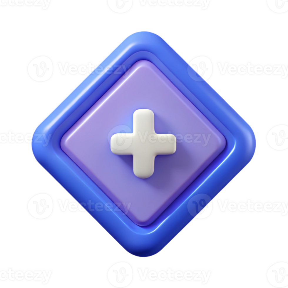 pristine harmonious retro Diamond-shaped badge with a plus sign. Minimal, single-weight stroke, clean lines with Scalable Design. exclusive png