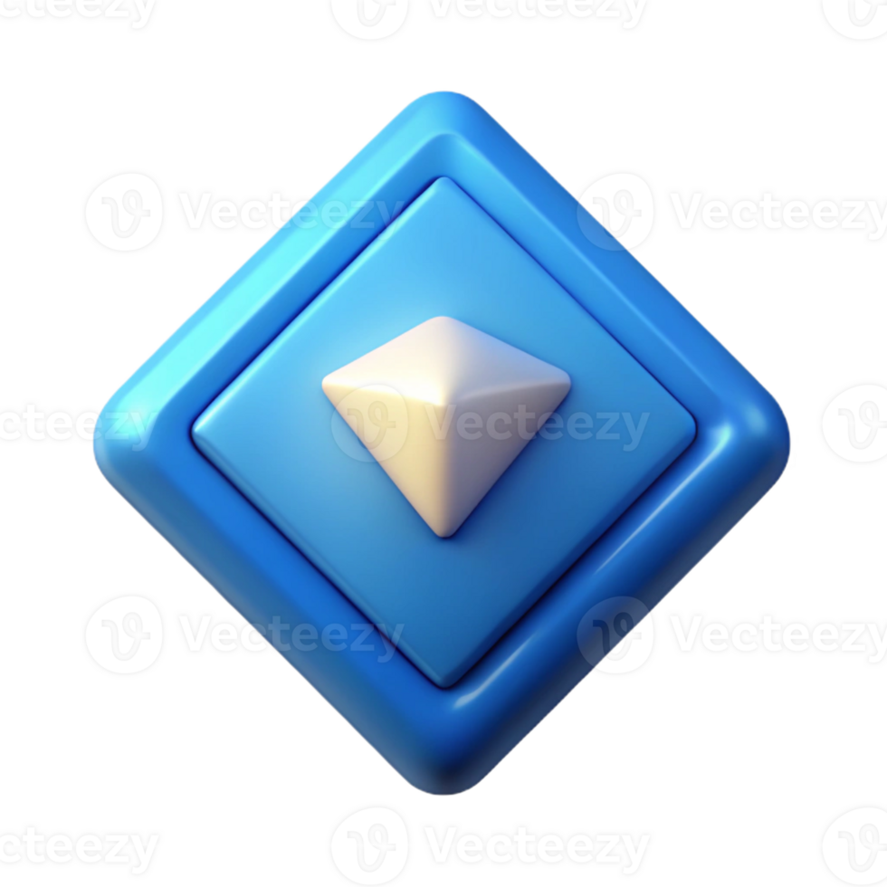 majestic whimsical modern Diamond-shaped badge with a single dot in the center. Geometric, crisp edges, minimal with Scalable Design. ultra HD png