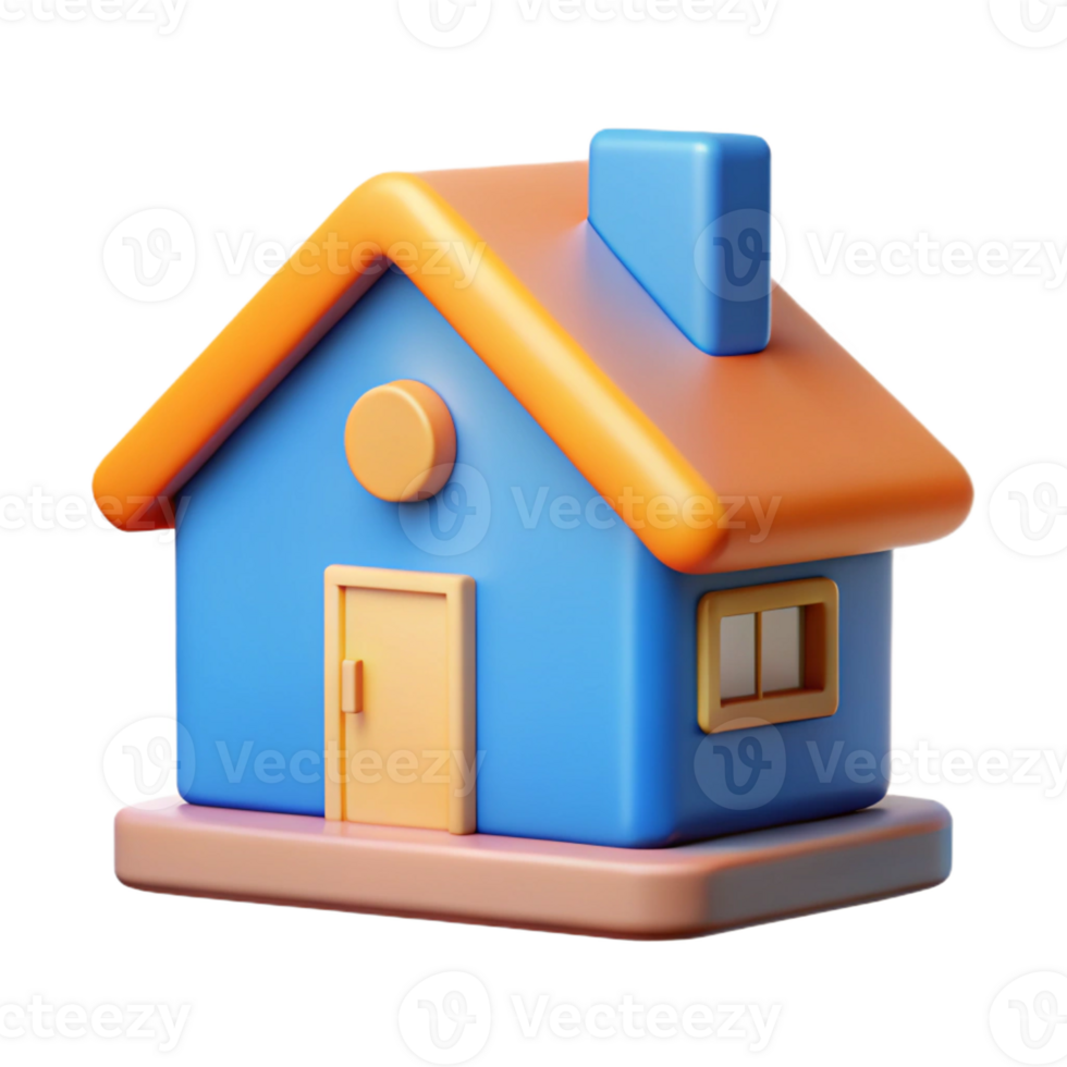 dynamic impressive House icon representing real estate data. Crisp edges, flat color, symmetrical with Scalable Design. perfect clarity png