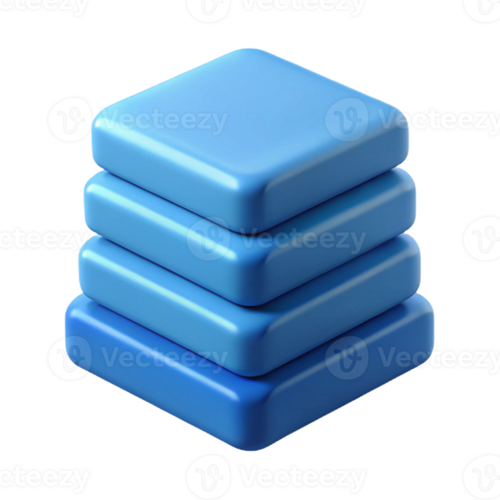 dramatic modern Stacked rectangles, minimal, crisp edges, single-weight stroke, with Scalable Design. studio quality png