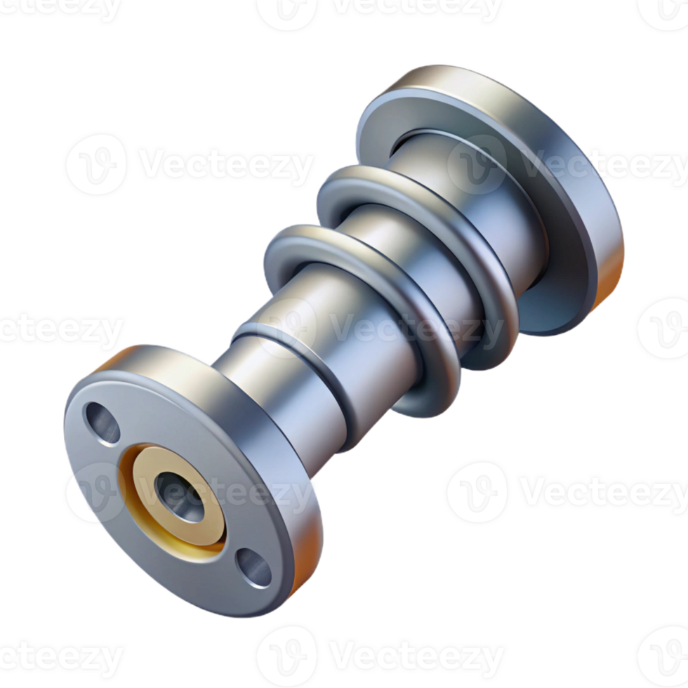 pristine bold artistic Flat color of a camshaft. Crisp edges, minimal design with Scalable Design. artisan png