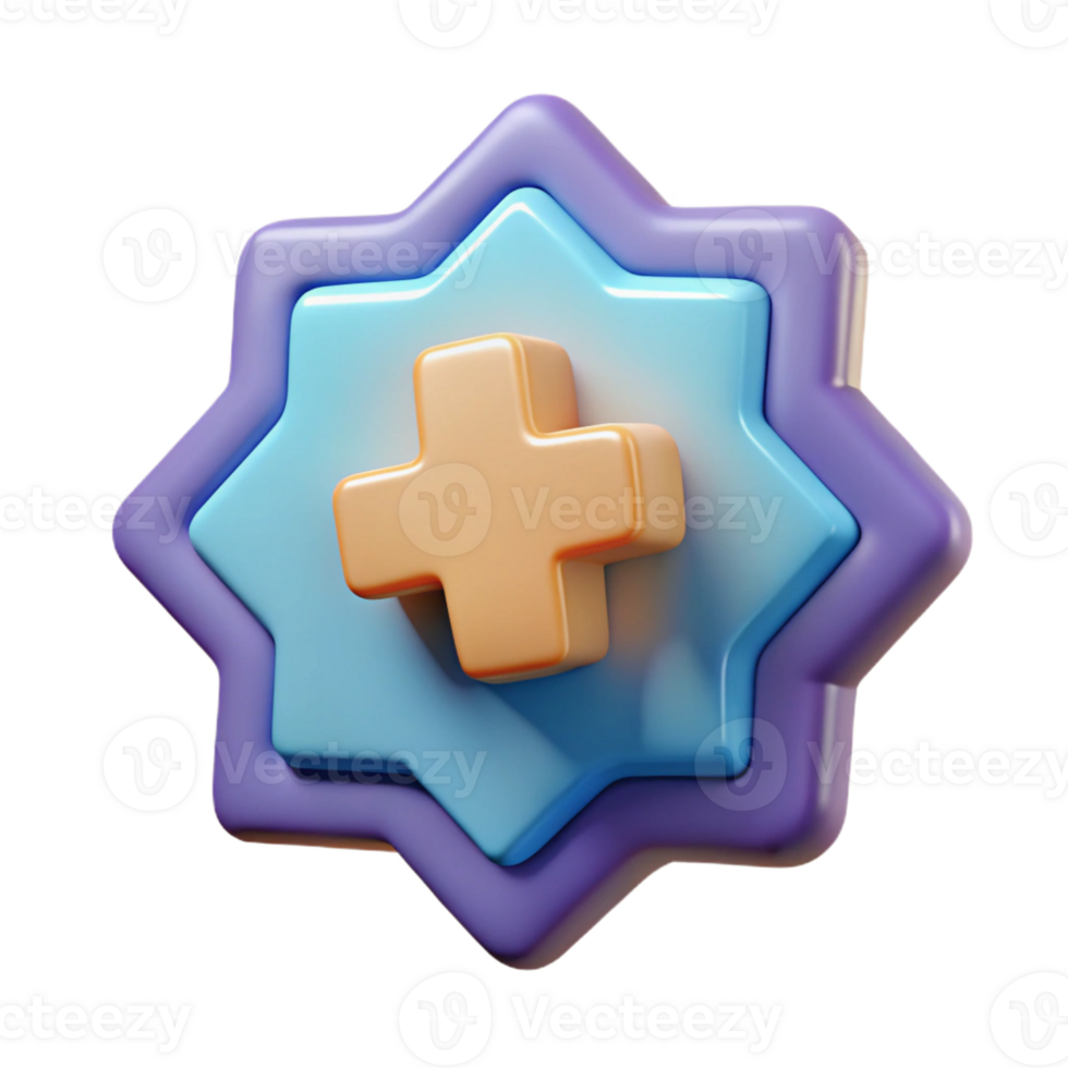 mesmerizing victorian Cross-shaped badge, clean lines. Flat color, minimal design, with Scalable Design. studio quality png
