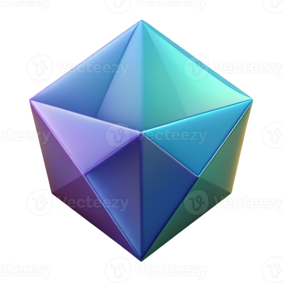 ethereal gorgeous Geometric prism, clean lines, flat color, with Scalable Design. museum quality png
