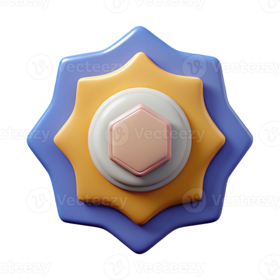 extraordinary bold organic Badge with curved sides and a central dot. Crisp edges, flat color, with Scalable Design. top-tier png