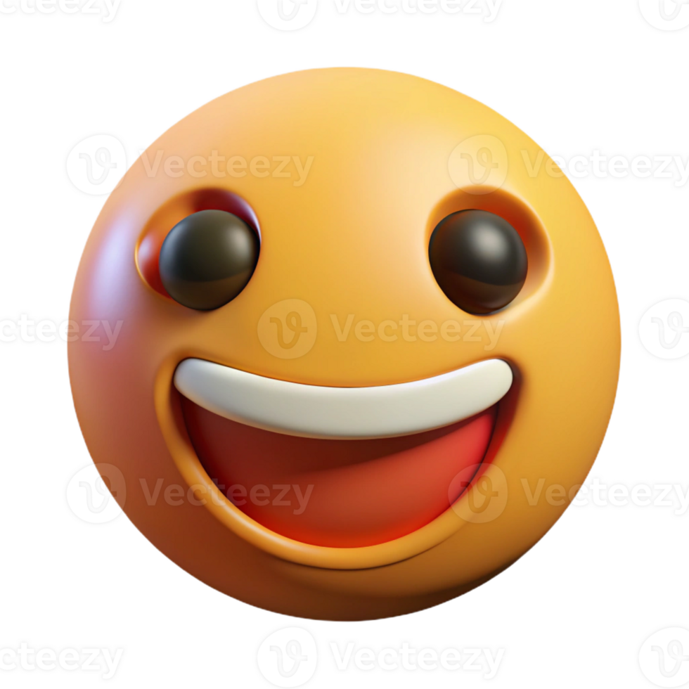 acclaimed minimalist Smiling face with circular eyes and mouth. Crisp edges, symmetrical, flat color with Scalable Design. expertly shot png
