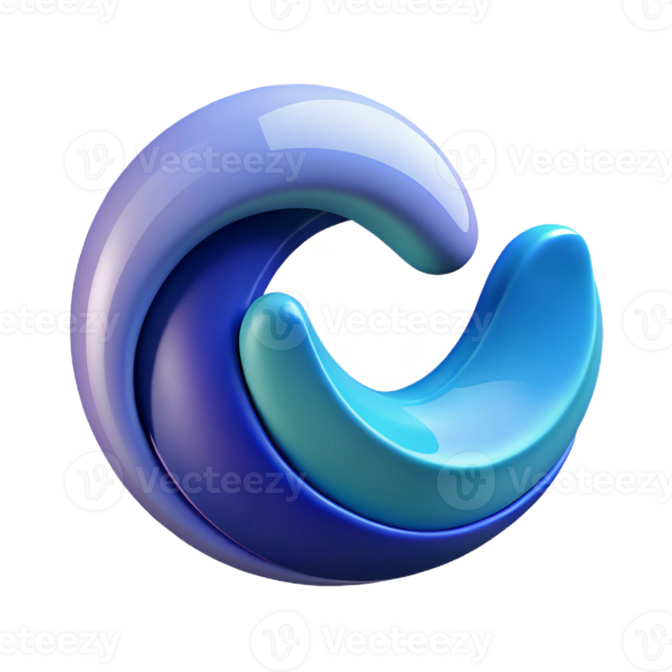 enchanting energetic contemporary Scalable logo of an abstract wave. Clean lines, flat color, single-weight stroke with Scalable Design. 4K png