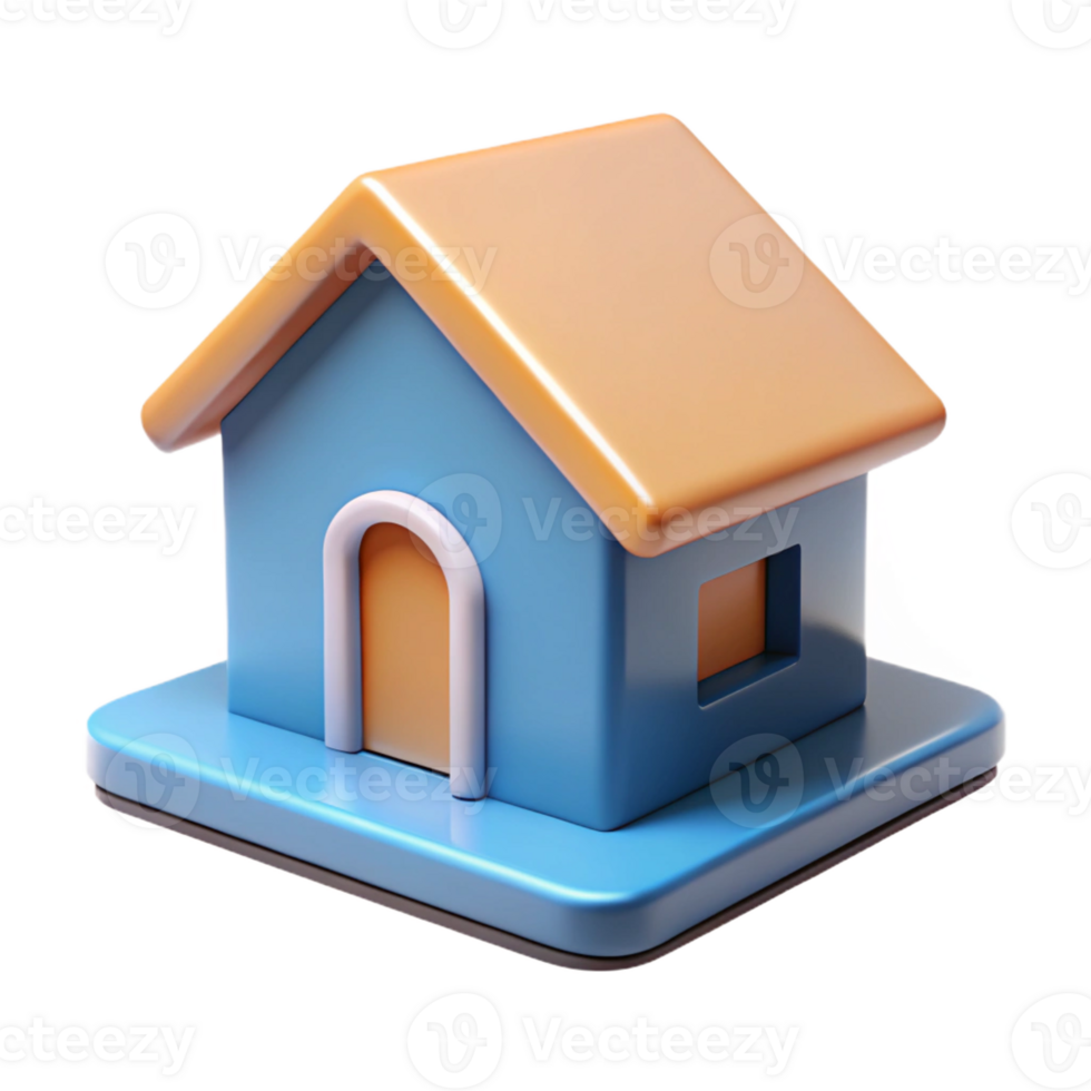 alluring art deco A simple house with a square base and triangular roof. Single-weight stroke, flat color, with Scalable Design. masterfully captured png