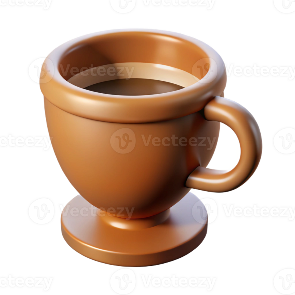 glorious classic Pictogram of a coffee cup. Clean lines, symmetrical, with Scalable Design. detailed png