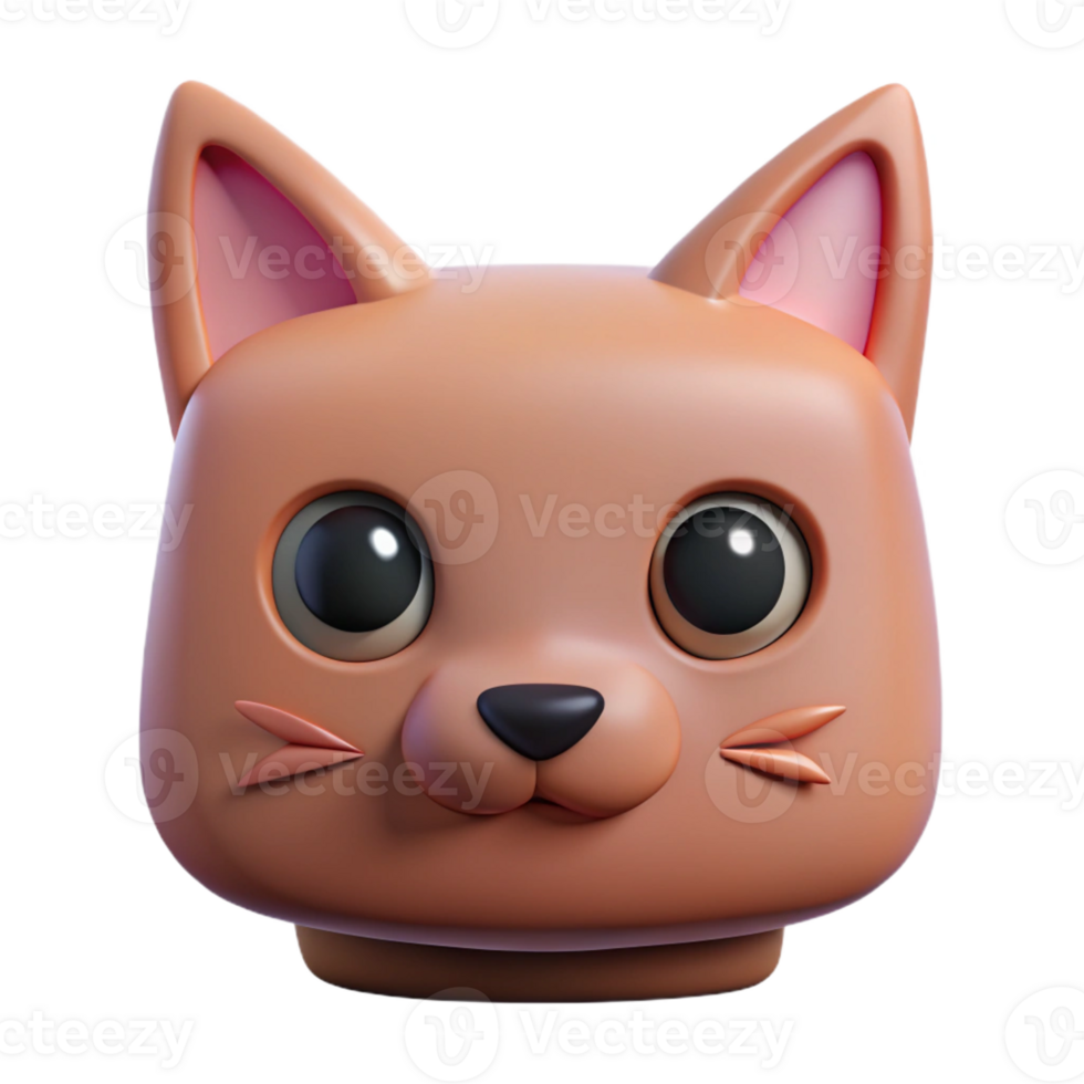 iconic mid-century Square-bodied cat with triangular ears. Minimal, clean lines, with Scalable Design. perfect clarity png