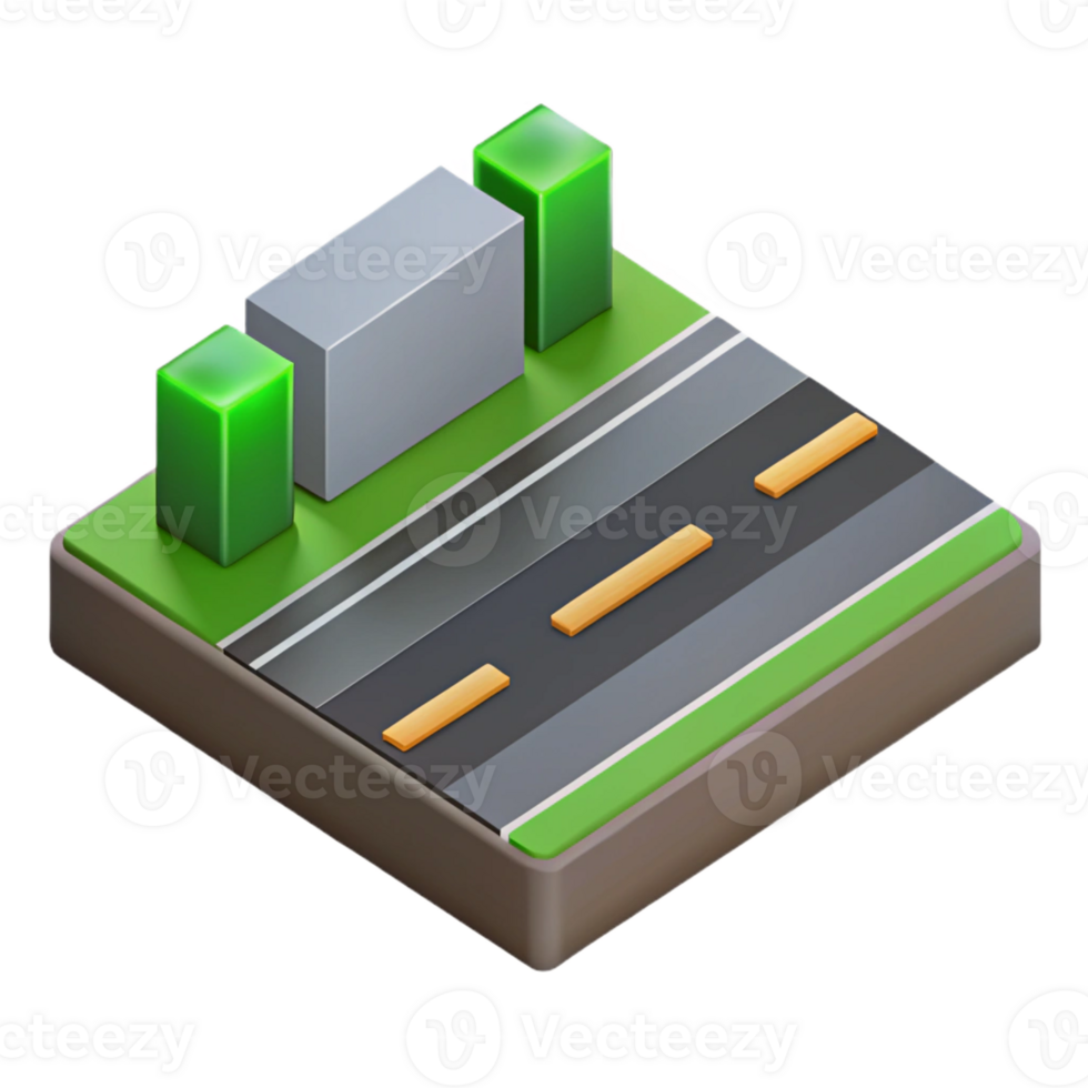 gorgeous distinctive Clean lines isometric road, scalable, grey with Scalable Design. png