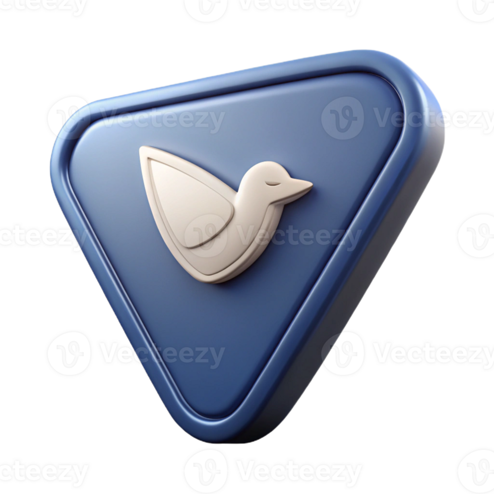 beautiful inspired Triangular badge with a stylized bird silhouette. Minimal, scalable, clean lines with Scalable Design. png