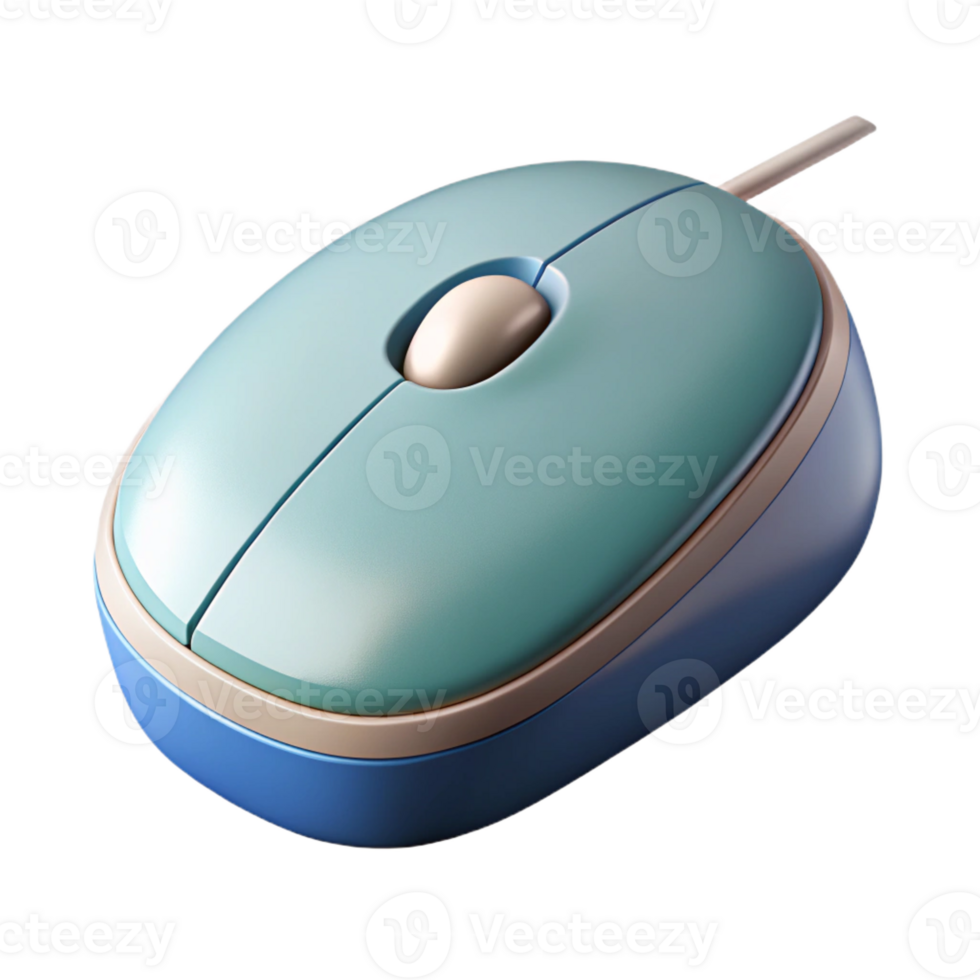 intense impressive Flat color illustration of a computer mouse. Clean lines, scalable, geometric with Scalable Design. ultra HD png
