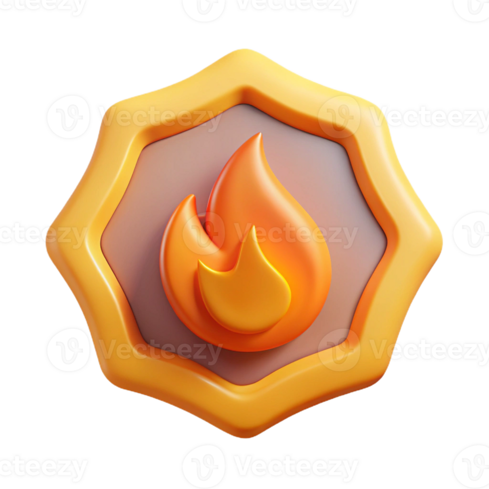 intense majestic Flame badge, clean lines. Flat color, minimal design, with Scalable Design. impeccable png