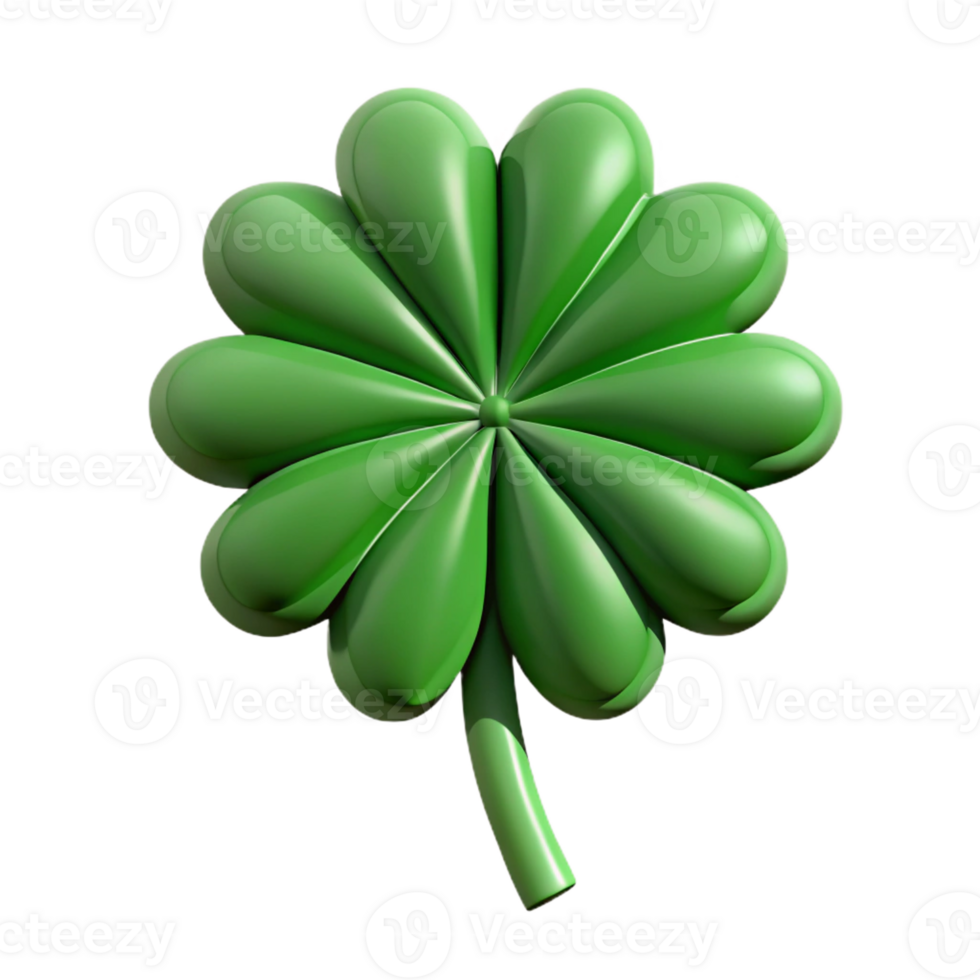 fascinating dynamic surreal Symmetrical silhouette of a four-leaf clover. Single-weight stroke, minimal design with Scalable Design. elite png