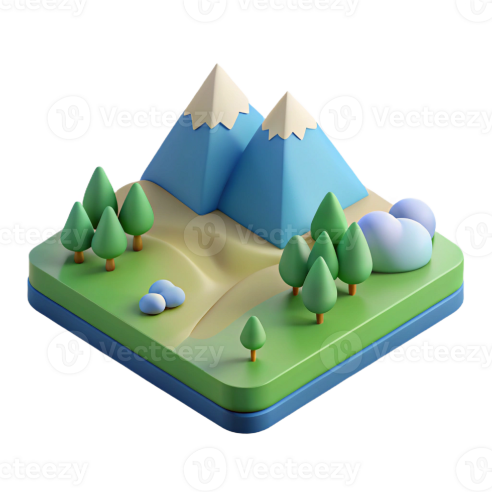 harmonious exquisite Minimalist geometric landscape with clean lines, flat color. with Scalable Design. elite png