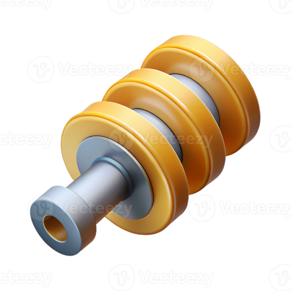 breathtaking inspired Flat color of a camshaft. Crisp edges, minimal design with Scalable Design. png
