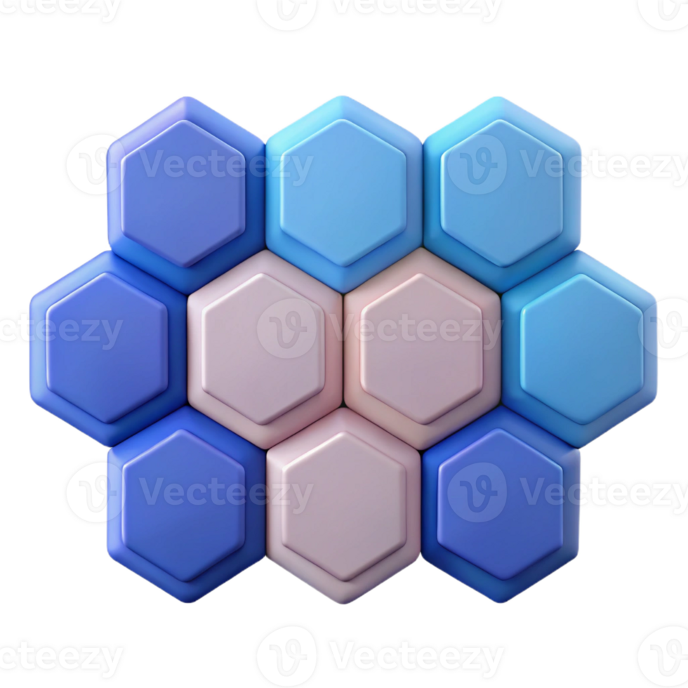 extraordinary melancholic mid-century Flat color, geometric pattern of hexagons. Clean lines, with Scalable Design. genuine png