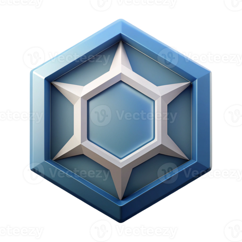 dramatic stunning Geometric logo of an octagon. Clean lines, minimal design, crisp edges with Scalable Design. expertly shot png