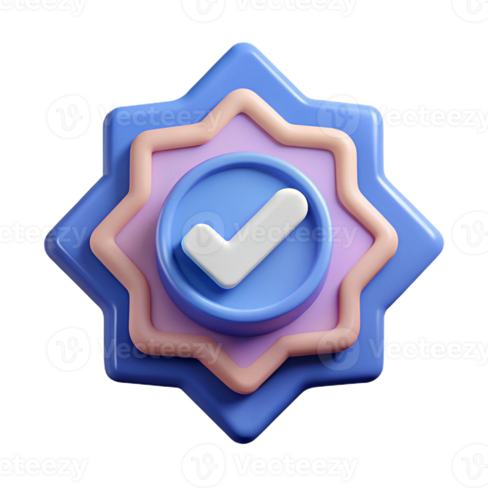 hypnotic coastal Diamond-shaped badge with a checkmark. Minimal, single-weight stroke, with Scalable Design. authentic png
