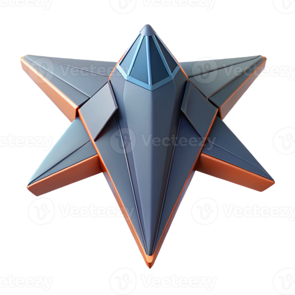 celebrated retro A geometric spaceship with sharp wings. Minimal design, flat color. with Scalable Design. precision png