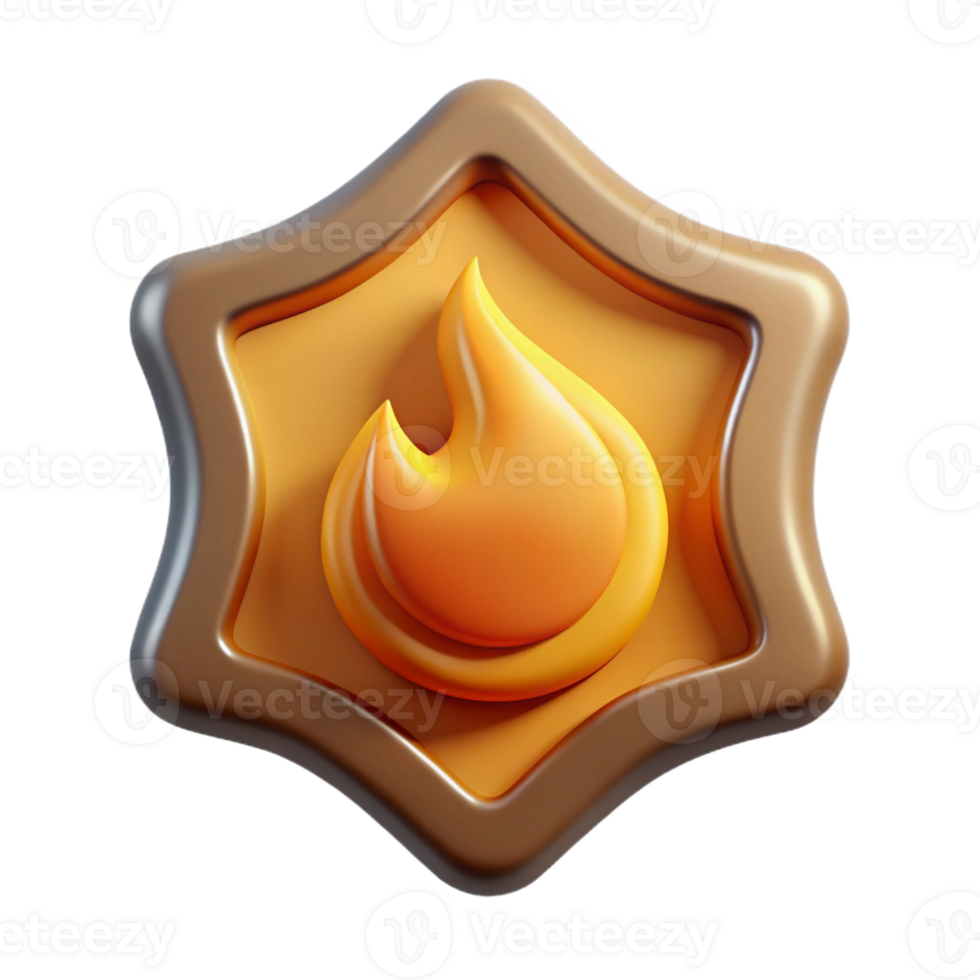 dramatic impressive Flame-shaped badge with sharp edges. Scalable, single-weight stroke, crisp edges with Scalable Design. refined png