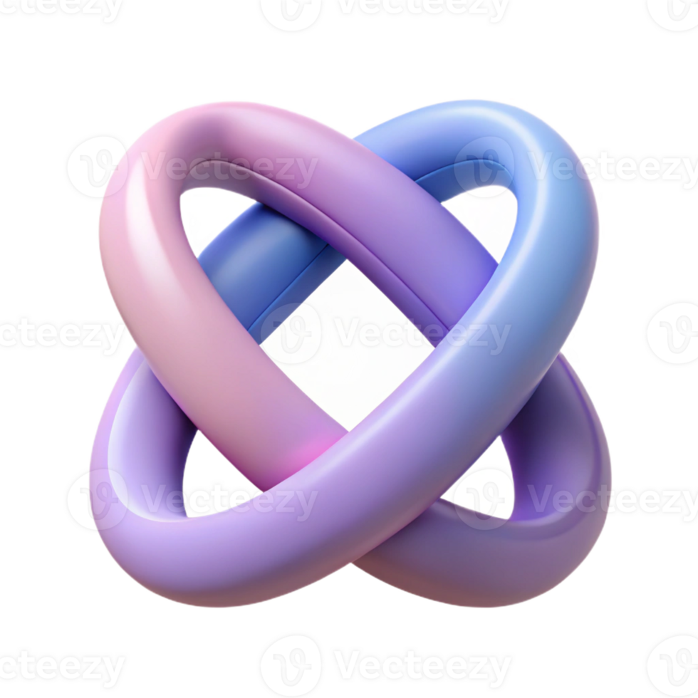 dazzling harmonious retro Intertwined ribbons, flat color. Clean lines, scalable design. Minimal, symmetrical with Scalable Design. studio quality png