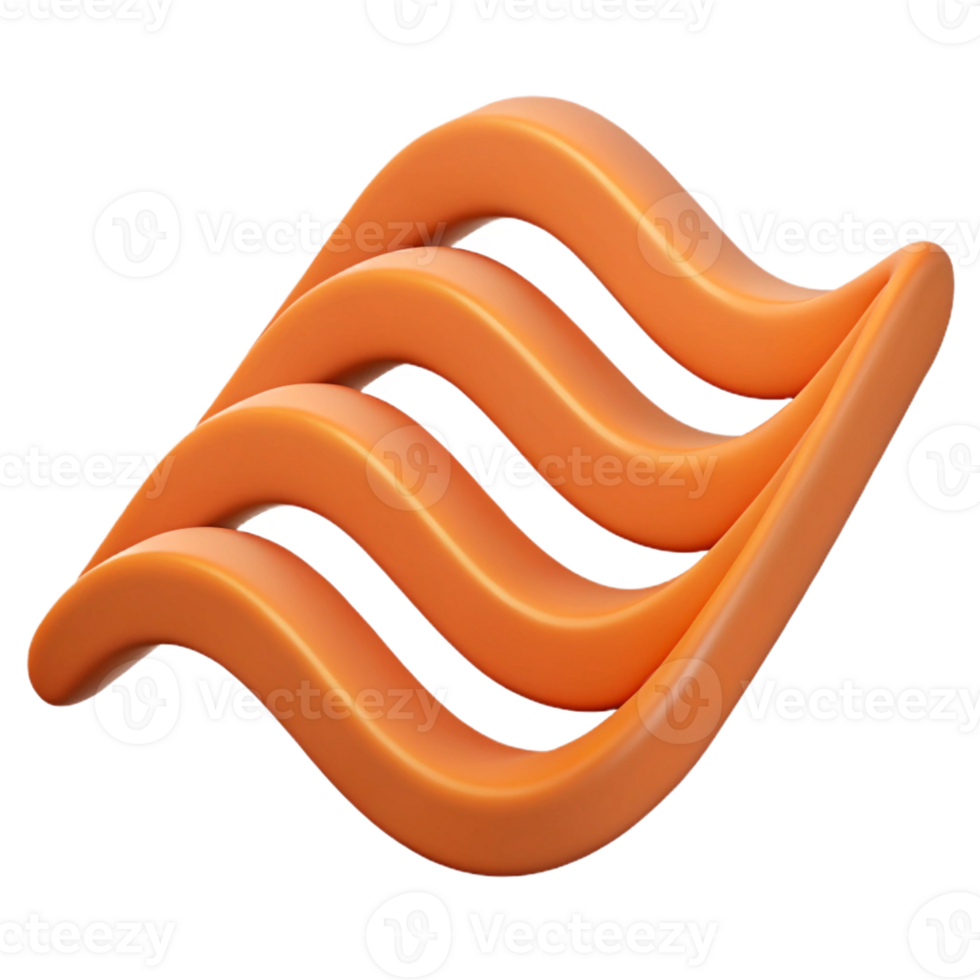 gorgeous traditional A series of parallel wavy lines. Crisp edges and flat color. Minimal with Scalable Design. expertly shot png