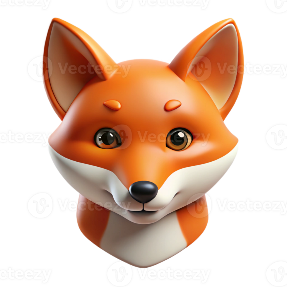 inspired coastal Clean lines forming a stylized portrait of a fox with Scalable Design. high quality png