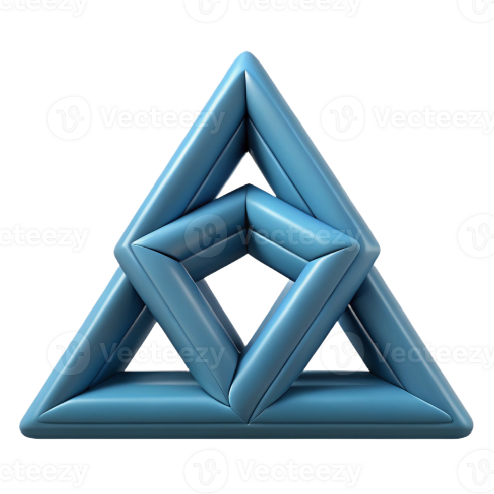 breathtaking mysterious creative Interlocking triangles forming a geometric pattern. Clean lines. Minimal with Scalable Design. detailed png