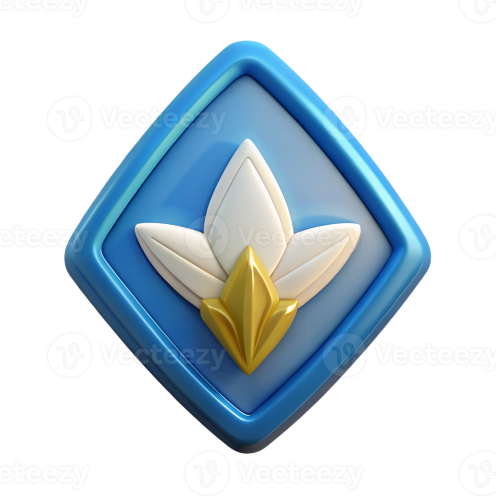 gorgeous rare Triangular badge with a single leaf. Flat color, clean lines, minimal with Scalable Design. png