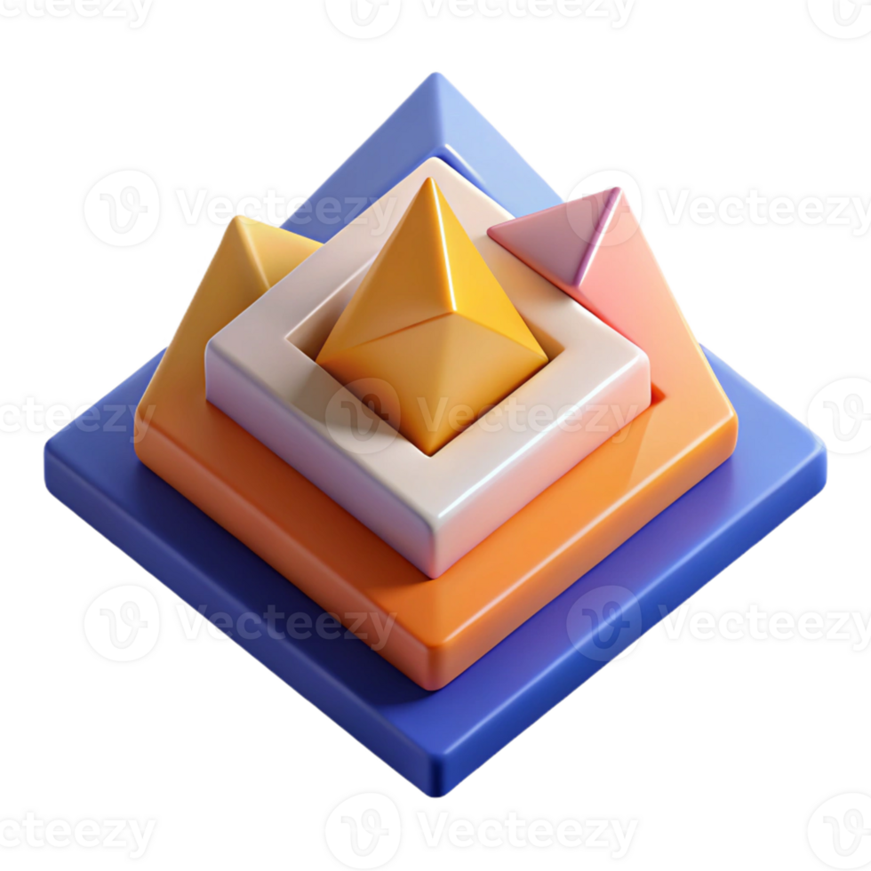 dreamy striking Abstract composition of triangles and rectangles. Crisp edges, flat color, minimal with Scalable Design. artisan png