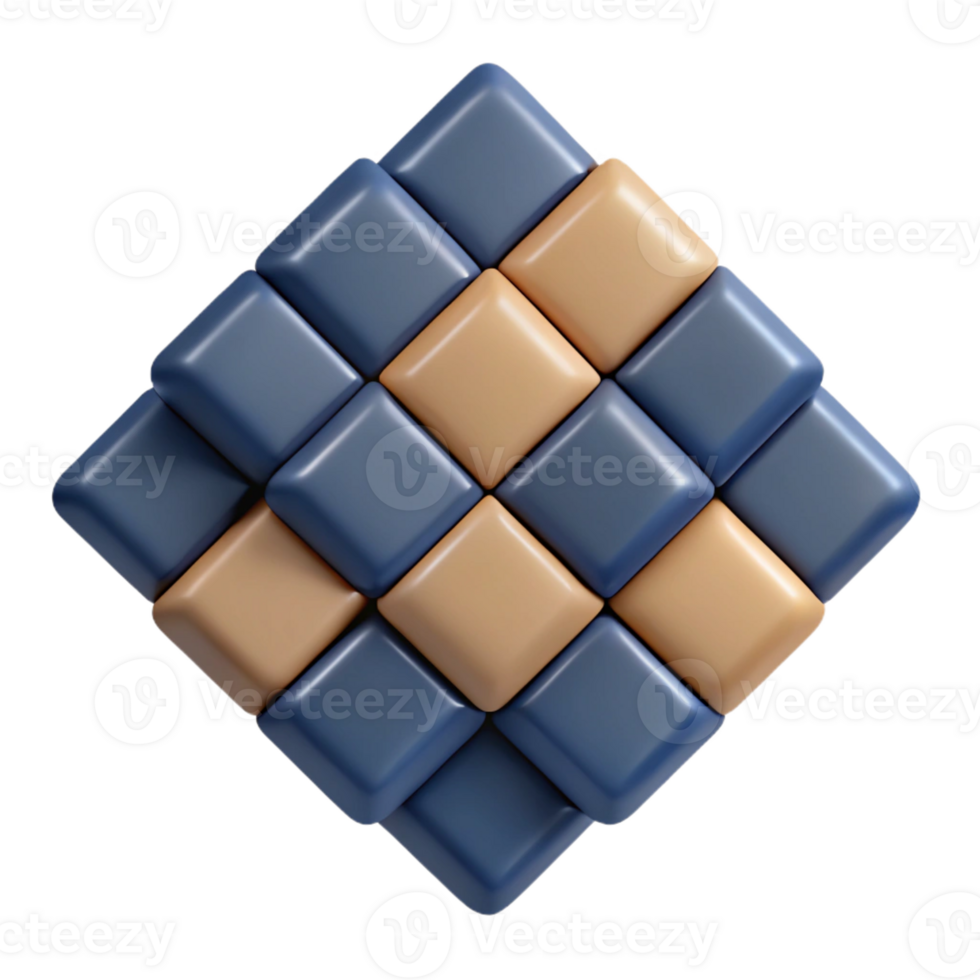 enchanting renaissance Interlocking squares forming a checkered pattern. Clean lines. Minimal with Scalable Design. perfect clarity png