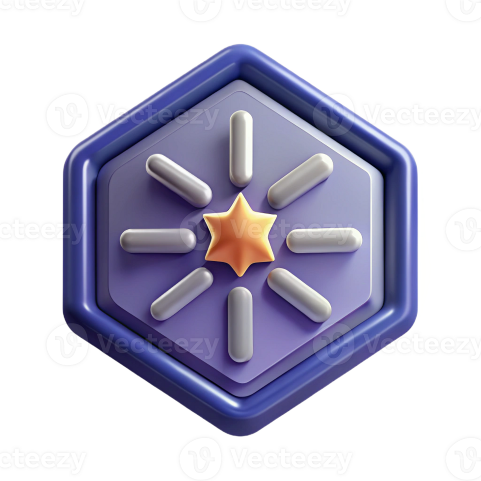 exquisite notable Pentagon badge with five radiating lines. Minimal, with Scalable Design. png